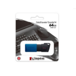 Memoria USB 3.2, 64GB,  Azul, Kingston DataTraveler Exodia M.