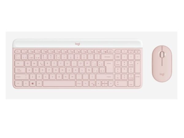 Teclado y mouse MK470 Rosado Logitech