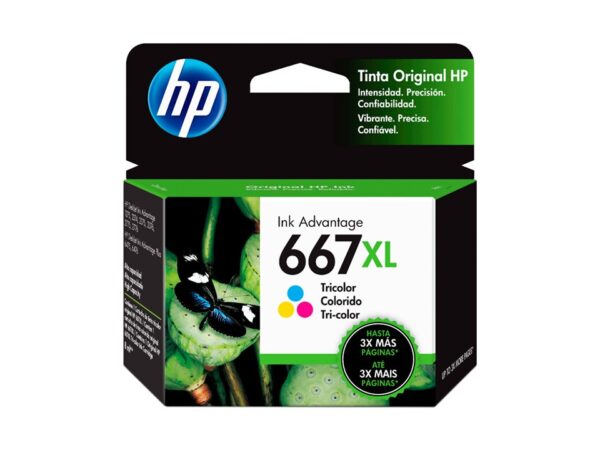 CARTUCHO DE TINTA 667XL TRICOLOR ORIGINAL HP