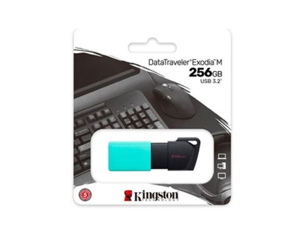 Memoria USB 3.2 Gen 1 de 256 GB DataTraveler Exodia M Kingston - Imagen 3