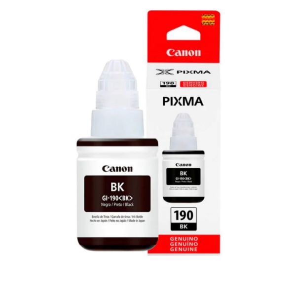 Botella de Tinta Negro Canon GI-190 BK - Imagen 3