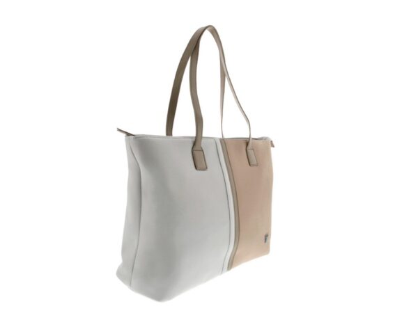 Bolso de mano para mujer beige con blanco KLB 461BG Klip Xtreme - Imagen 4