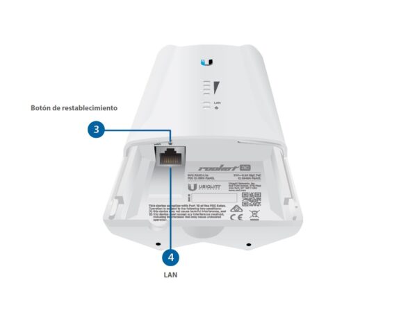 Punto de acceso inalámbrico blanco Rocket ac R5AC LITE Ubiquiti - Imagen 5