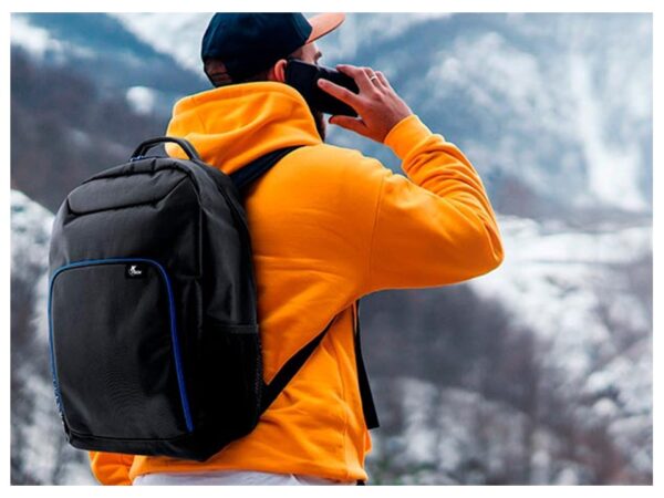 Mochila para laptop color negro con detalles en azul XTB-211 Xtech - Imagen 5