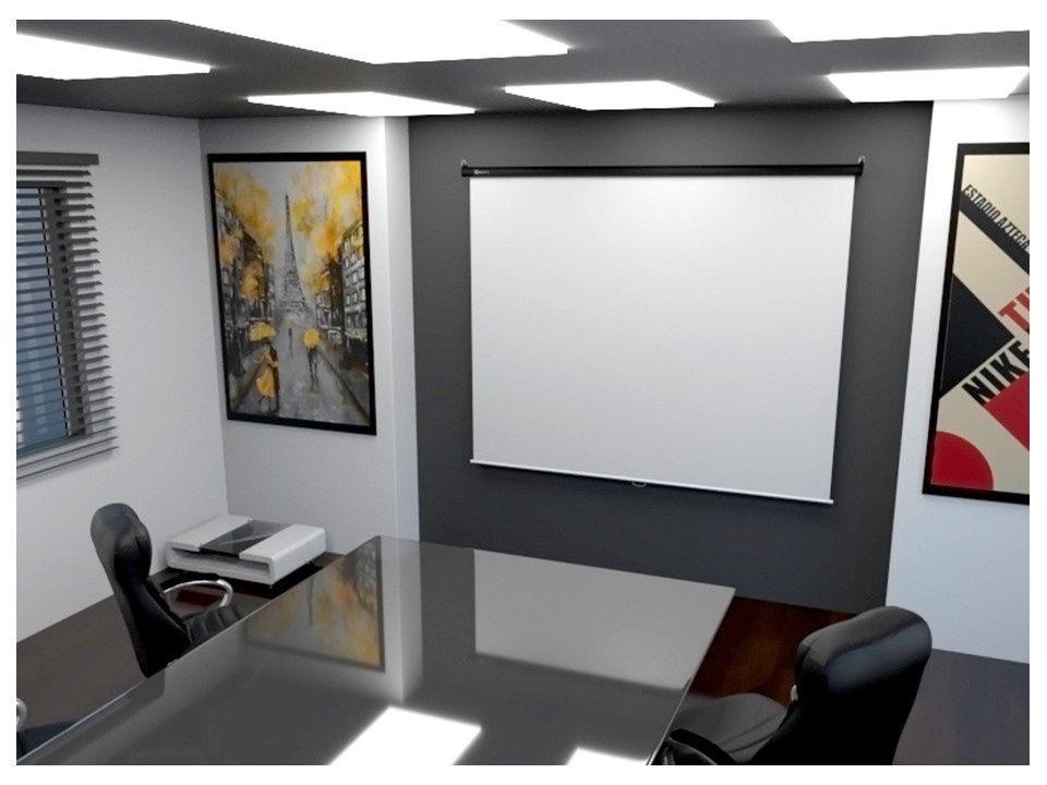 Pantalla de proyección de 100 pulgadas blanco mate KPS-303 Klip Xtreme - Imagen 6