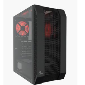 Chasis tipo torre ATX mediana para videojuegos con ventana de acrílico