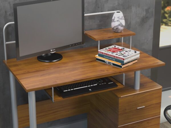 Escritorio multinivel (Color: Roble) - Imagen 2