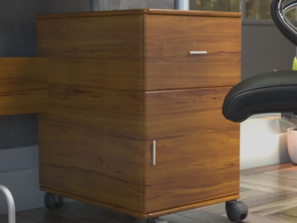 Escritorio multinivel (Color: Roble) - Imagen 3
