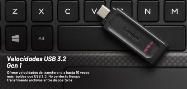 Kingston DataTraveler 70 - Unidad flash USB - 256 GB - Imagen 2