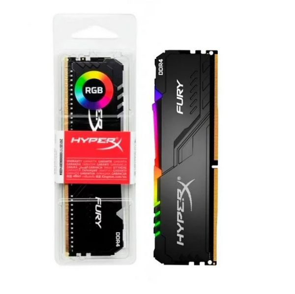 Memoria RAM Kingston HyperX Fury RGB DDR4, 2666MHz, 16GB, Non-ECC - Color negro - Imagen 2