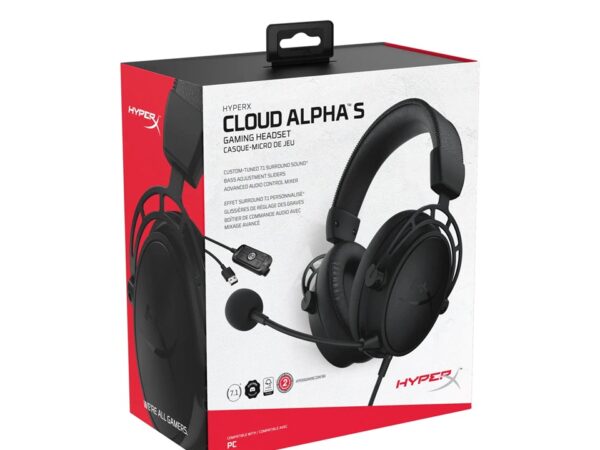 Hyperx Cloud Alpha S 7.1 Color negro. - Imagen 2