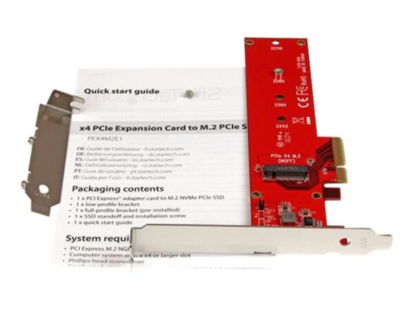 Adaptador PCI Express 3.0 x4 a M.2 para SSD - NGFF AHCI o NVMe - Adaptador de interfaz - Imagen 2