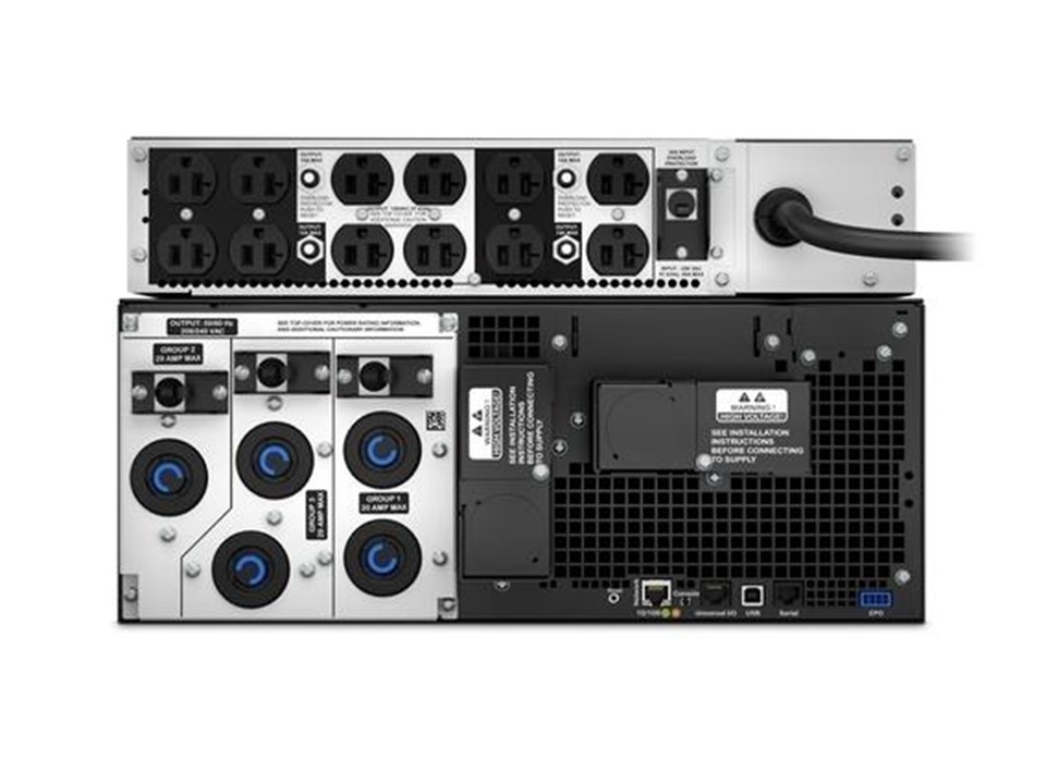 Unidad Smart-UPS SRT de APC, 6000 VA, para montaje en rack, con transformador reductor de 208 V a 120 V - Imagen 2