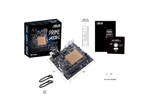 Tarjeta madre de bajo consumo y sin ventilador para el procesador Intel Celeron PRIME J4005I-C ASUS - Imagen 5