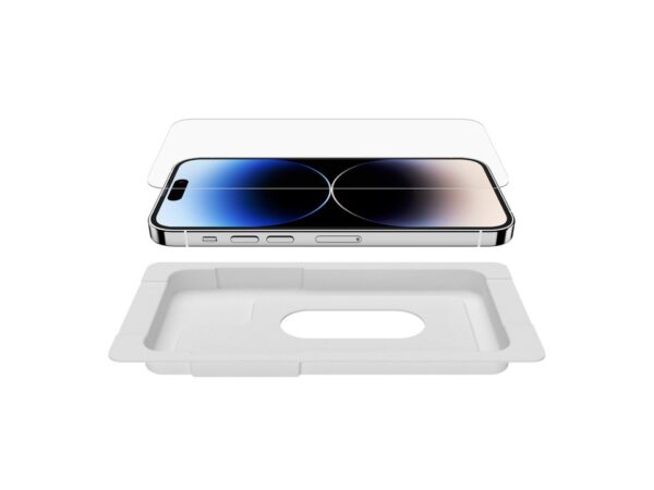 Belkin - Protector de pantalla UltraGlass con revestimiento para iPhone 14 Pro - Imagen 5