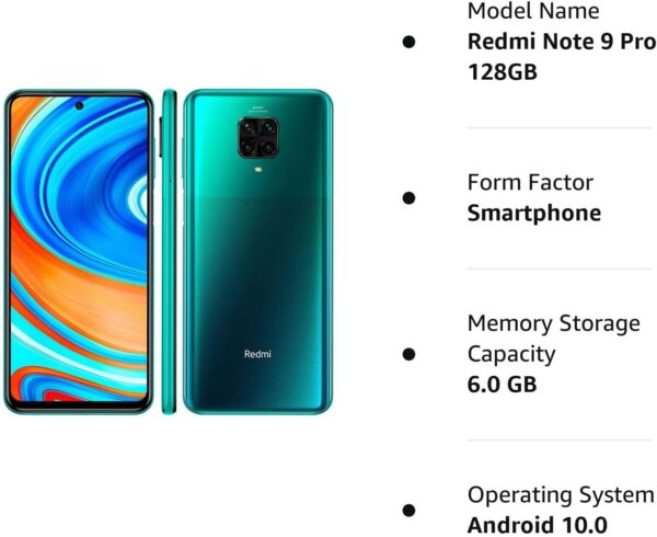 Xiaomi Redmi Note 9 Pro - 6GB / 128GB - Green - - Imagen 4