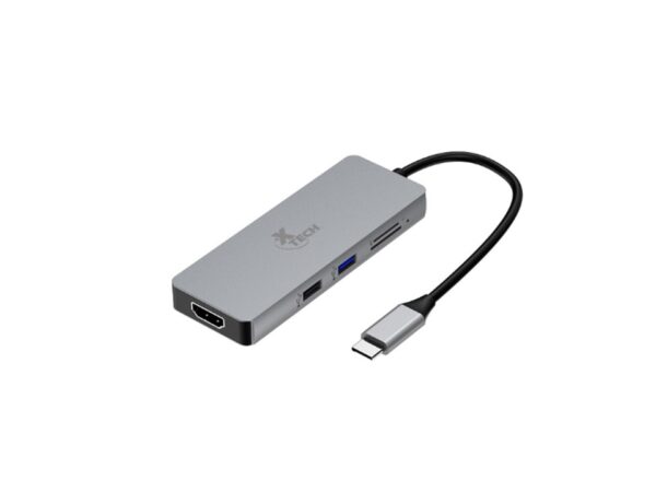 Adaptador multipuerto 5 en 1 con conexión USB-C Xtech