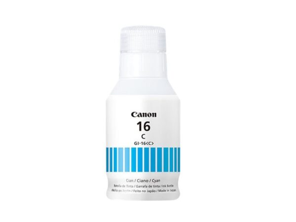 Botella de tinta Canon GI 16 Cian