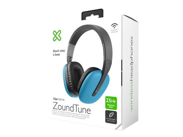 Audífonos ZoundTune azul Klip Xtreme - Imagen 4