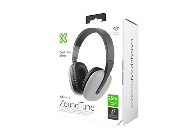 Audífonos ZoundTune gris Klip Xtreme - Imagen 3