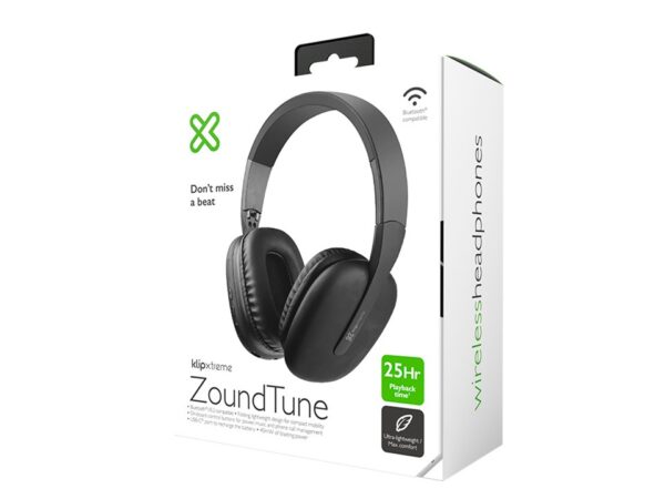 Audífonos ZoundTune negro Klip Xtreme - Imagen 2