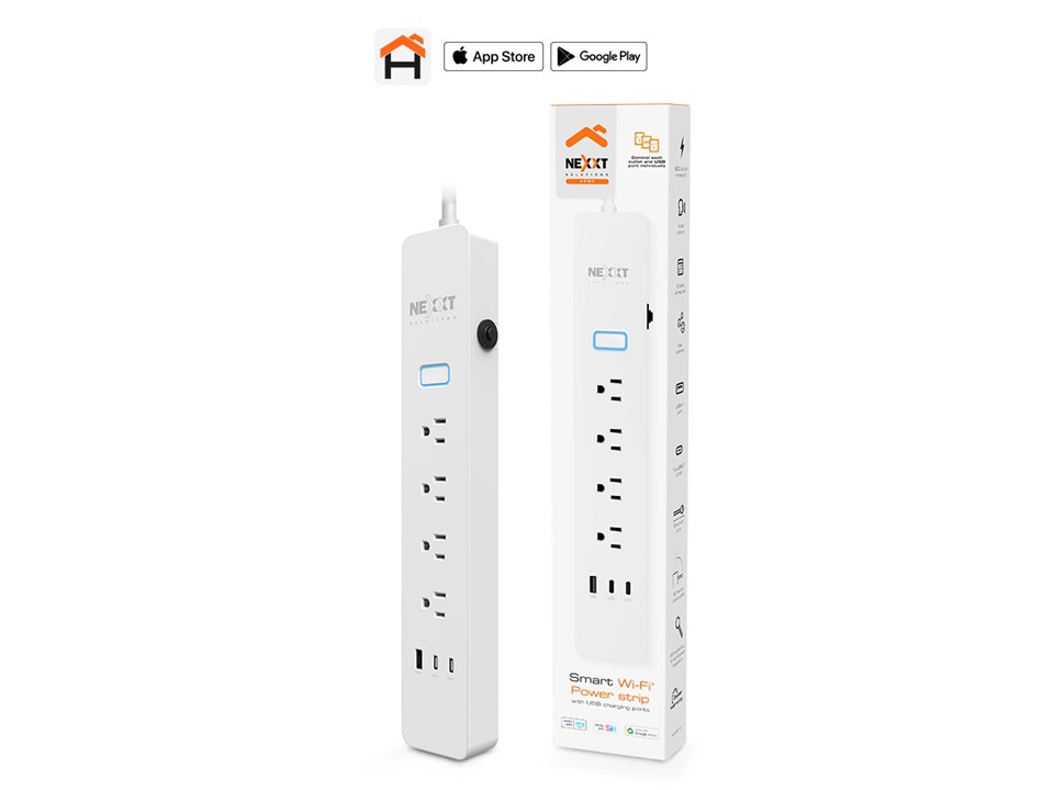 Protector de sobretensión inteligente Wi-Fi® Nexxt Solutions Home