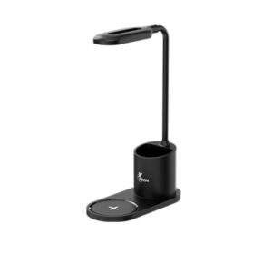 Lámpara LED de escritorio con portalápices y base de carga inalámbrica Xtech