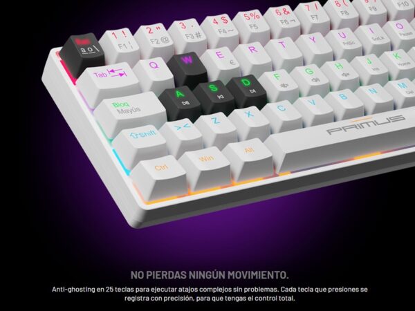 Teclado BALLISTA61T blanco Primus Gaming - Imagen 2