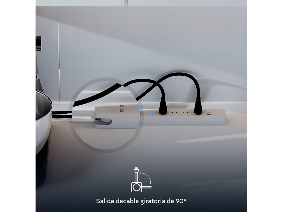 Protector de sobretensión inteligente Wi-Fi® Nexxt Solutions Home - Imagen 3