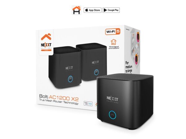 Router inalambrico Bolt AC1200 NCM-C1200 2PK Nexxt Solutions Home