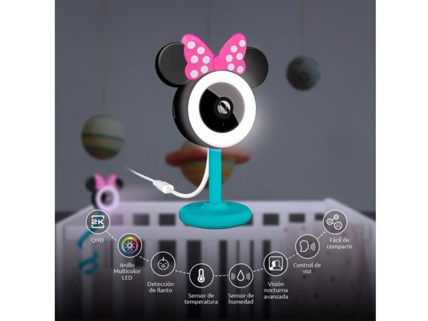 Monitor para bebe Smart Wi-Fi Minnie Mouse Nexxt Solutions Home - Imagen 2
