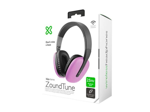 Audífonos ZoundTune morado Klip Xtreme - Imagen 4
