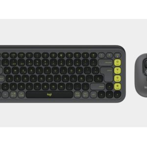 Combo de teclado y mouse POP Icon grafito/verde Logitech