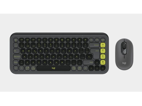 Combo de teclado y mouse POP Icon grafito/verde Logitech