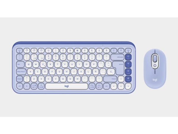 Combo de teclado y mouse POP Icon lila/blanco Logitech