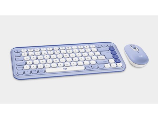 Combo de teclado y mouse POP Icon lila/blanco Logitech - Imagen 2