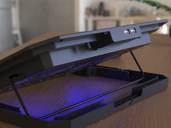 Base de enfriamiento con alimentación por USB y altura ajustable para laptops Xtech - Imagen 4