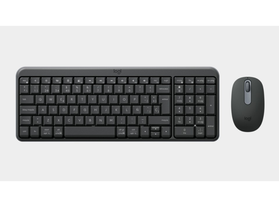 Combo de teclado y mouse MK250 Bluetooth Wireless grafito Logitech