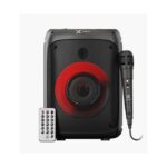 Parlante inalámbrico portátil con luces LED y micrófono SonicBloom Xtech