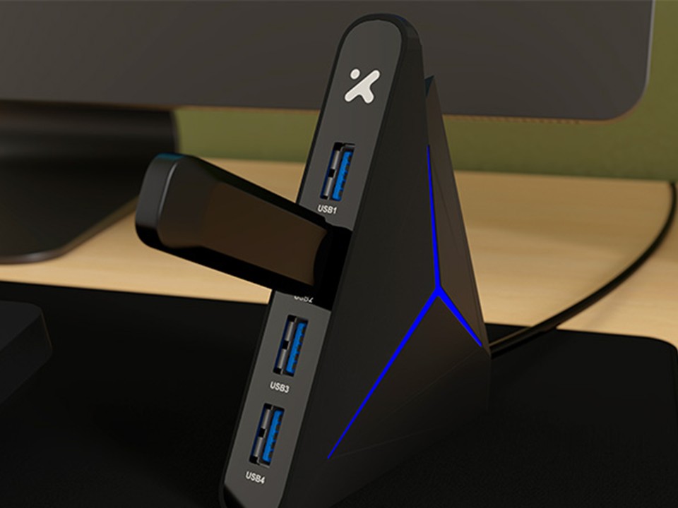 Kit de teclado multimedia y Mouse inalámbrico con alfombrilla XL y HUB USB 3.0 de 4 puertos Xtech - Imagen 3