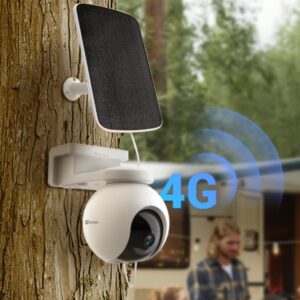 Cámara panorámica e inclinable 4G con batería EB8 EZVIZ