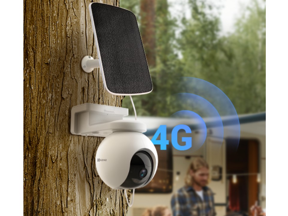 Cámara panorámica e inclinable 4G con batería EB8 + Panel solar EZVIZ - Imagen 6