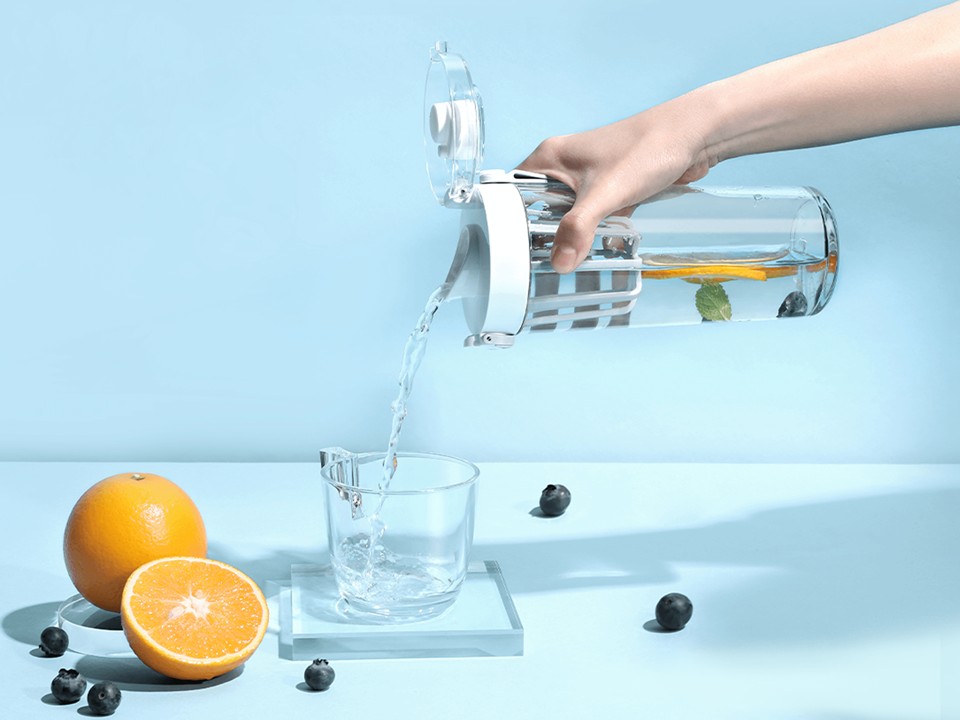 Botella de agua Xiaomi Tritan gris - Imagen 6