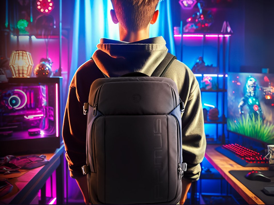 Mochila VIATORGB1 PGB-300 negro Primus Gaming - Imagen 4