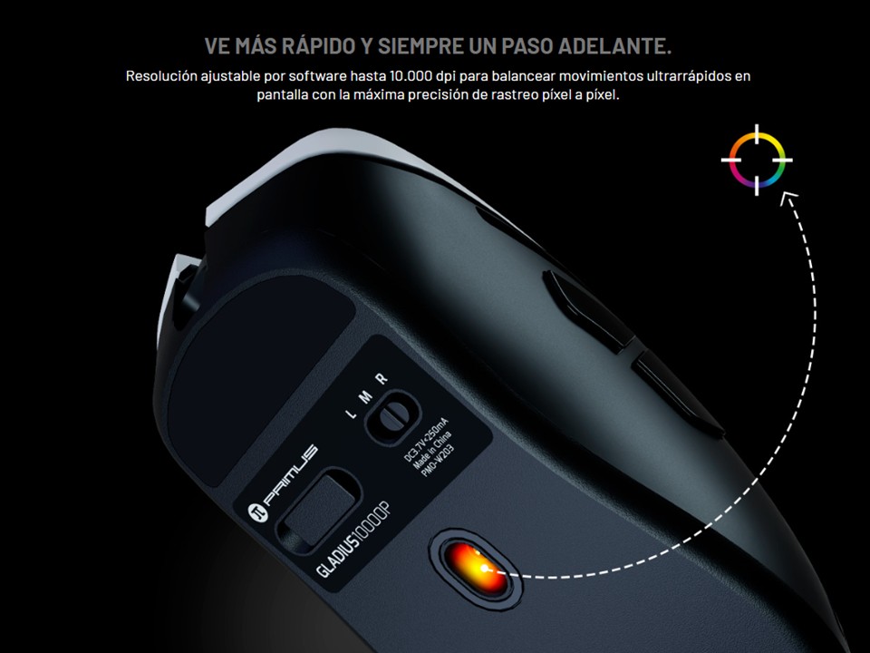 Mouse Gladius DM10 PMO-W203 Primus Gaming - Imagen 4