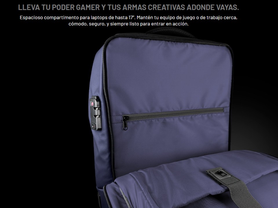 Mochila VIATORGB1 PGB-300 negro Primus Gaming - Imagen 5