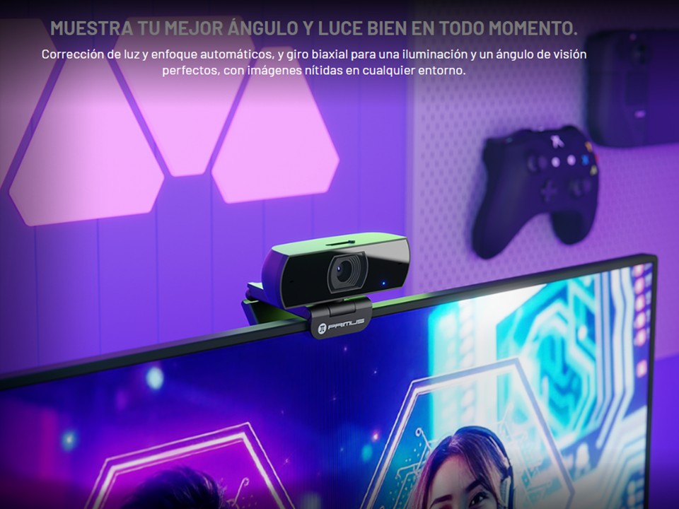 Cámara web Visus1LS PWC-300 Primus Gaming - Imagen 5