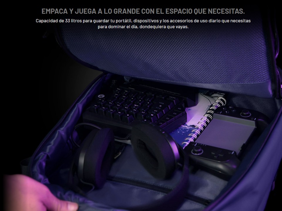 Mochila VIATORGB1 PGB-300 negro Primus Gaming - Imagen 6