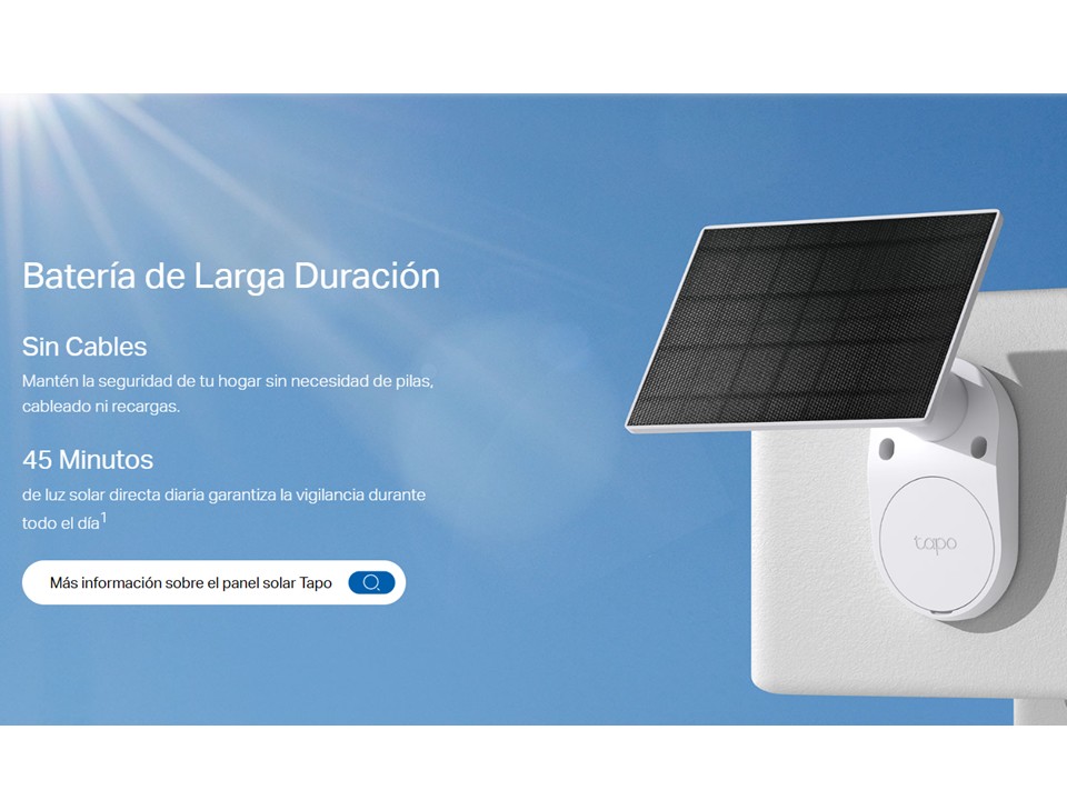 Cámara de Vigilancia Wi-Fi Solar con Batería Recargable Tapo C410 KIT TP - Imagen 6