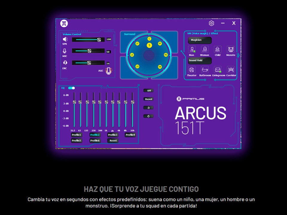 Audífonos ARCUS151T Primus Gaming - Imagen 7